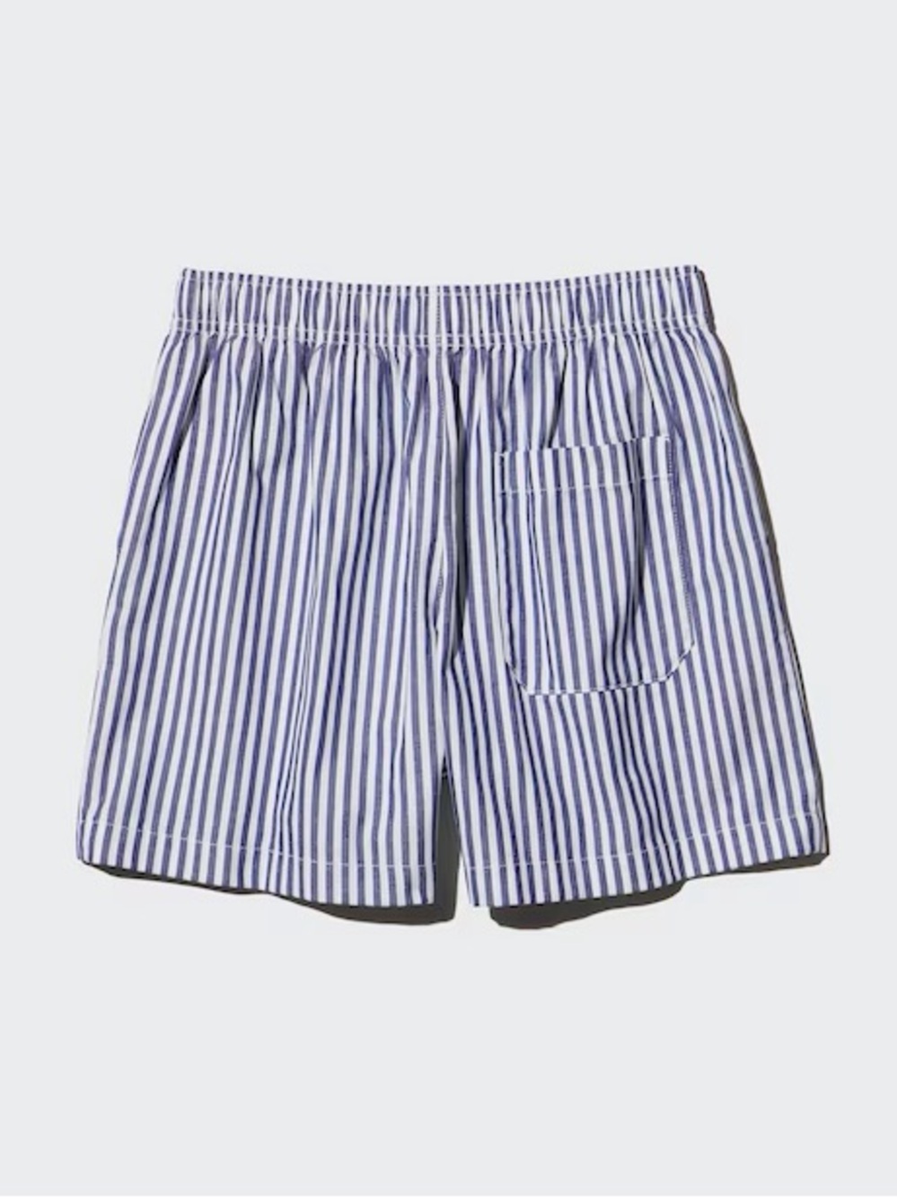 Uniqlo Women’s Cotton Easy Shorts in Blue Stripe - Picture 5 of 12